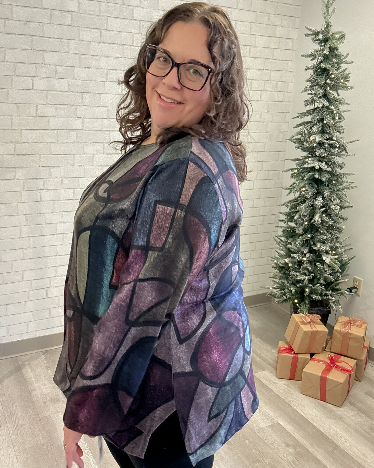 French Brushed Side-Slit Tunic | Melody