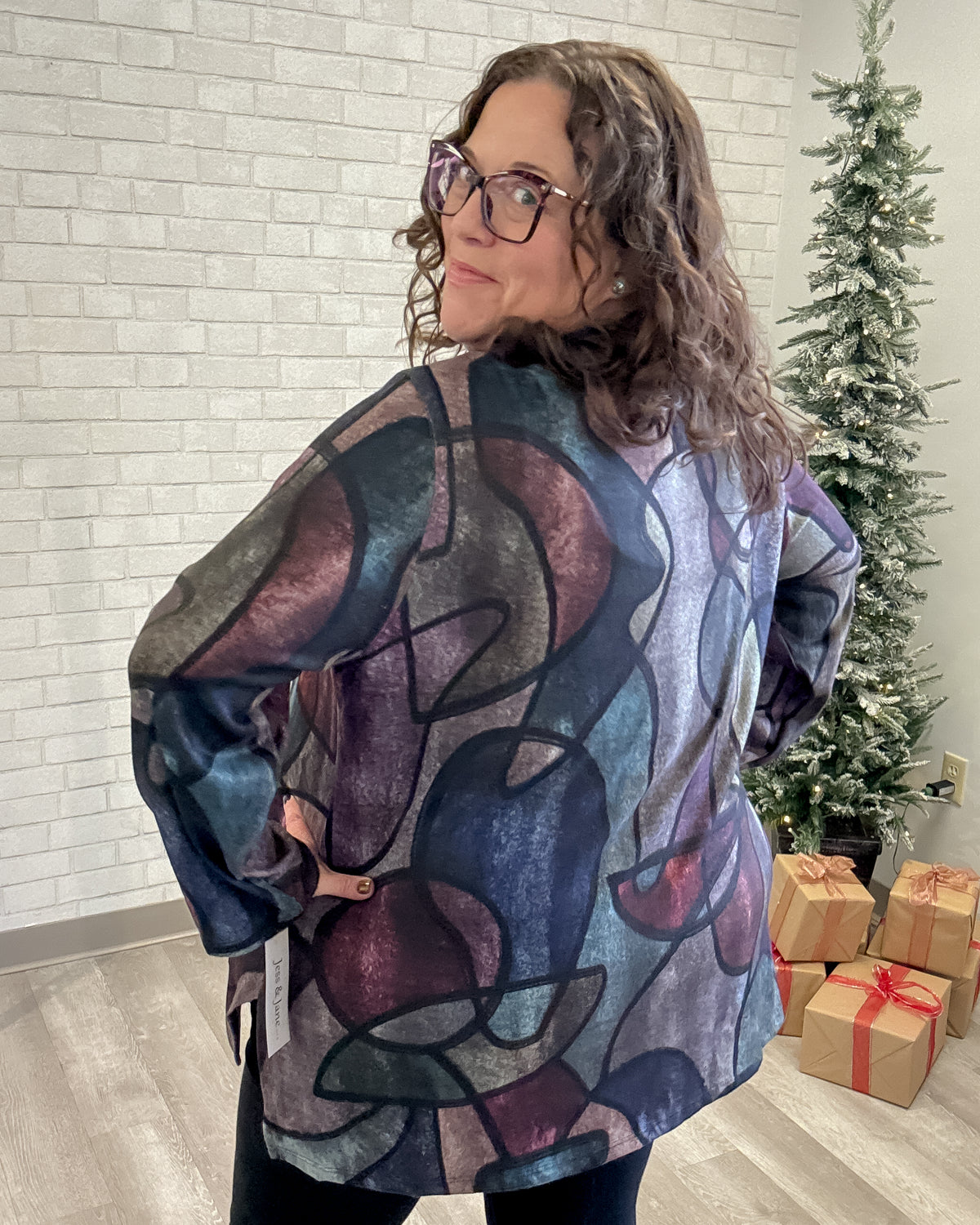 French Brushed Side-Slit Tunic | Melody