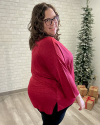 Marigold Side Slit Tunic | Red