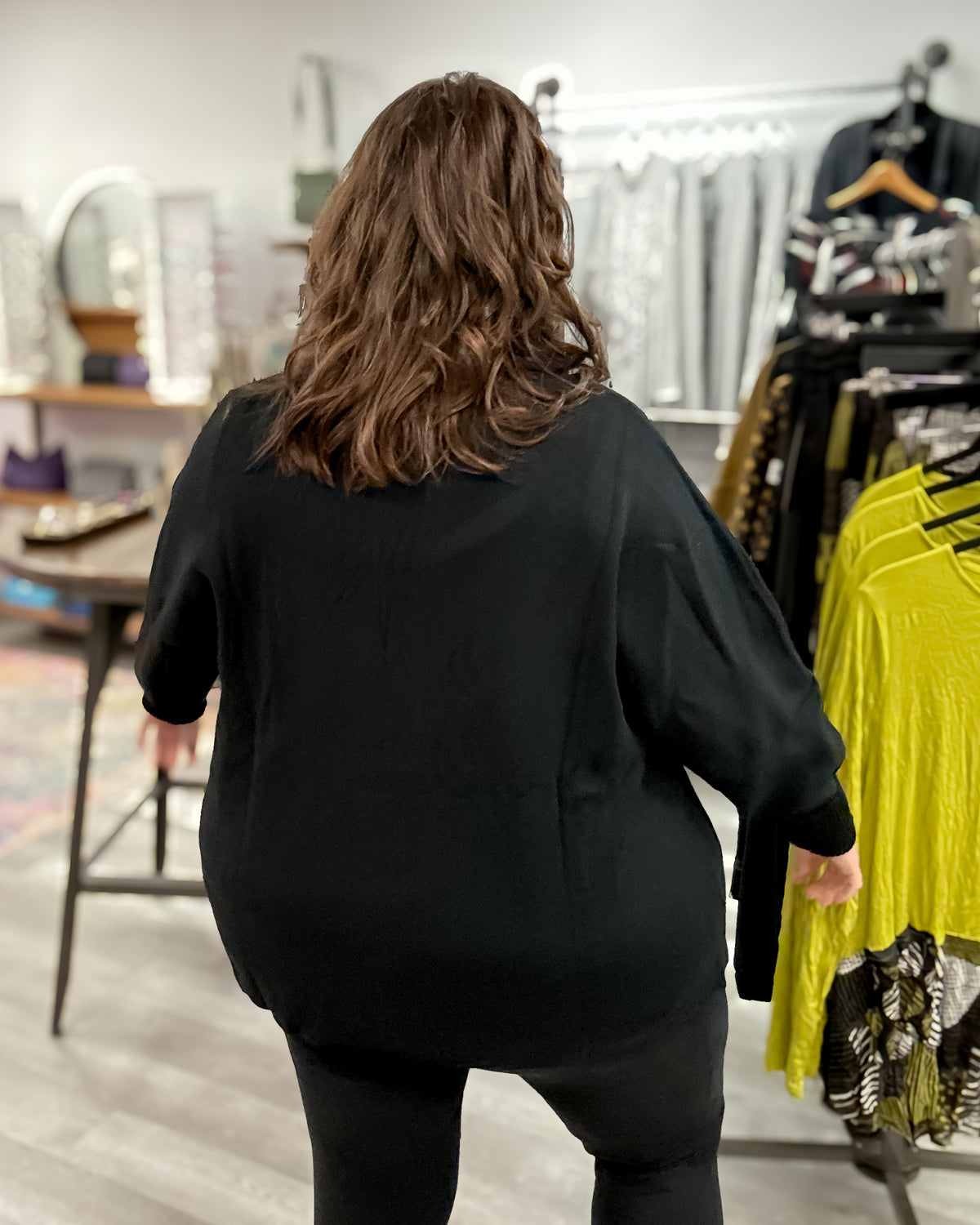 Single Button Cardigan | Black