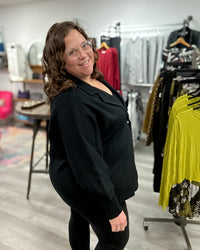 Single Button Cardigan | Black