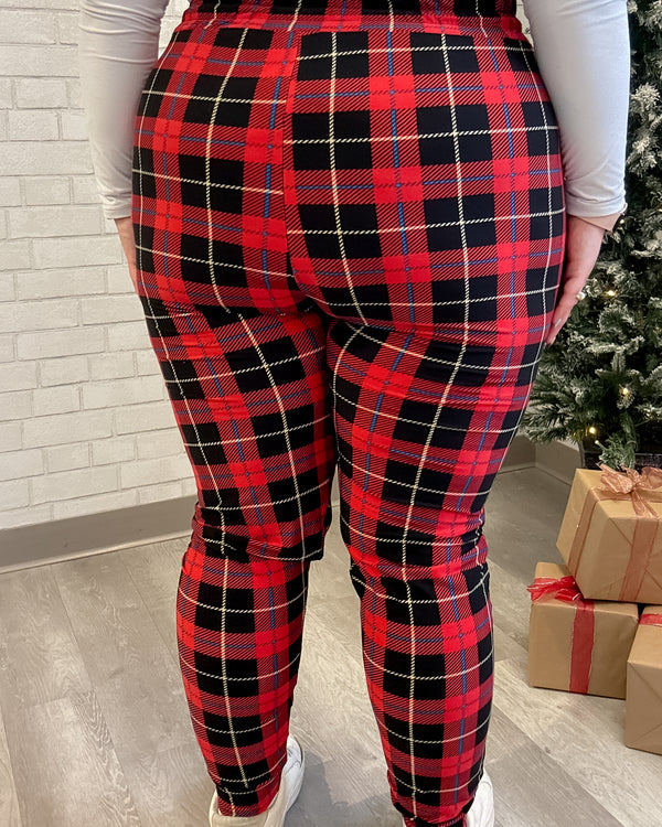 Buttery Soft Joggers | Tartan Plaid