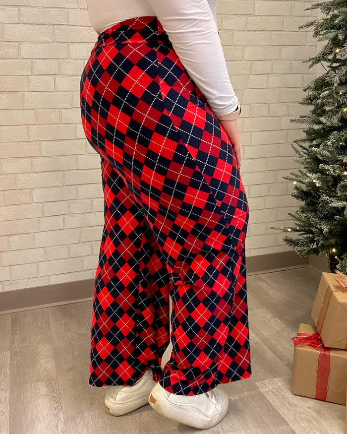 Buttery Soft Pajama Pants | Argyle Plaid