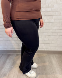 Buttery Soft Flare Leg Pants | Black