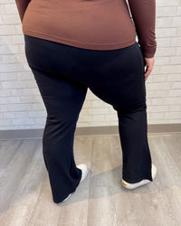 Buttery Soft Flare Leg Pants | Black