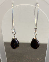 Black Bronze Long Czech Drops