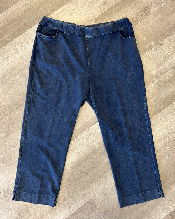 Cotton Slim Pocket Pants | Denim Blue