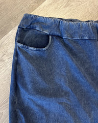 Cotton Slim Pocket Pants | Denim Blue
