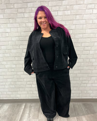 Corduroy Trousers | Black