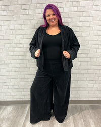 Corduroy Trousers | Black