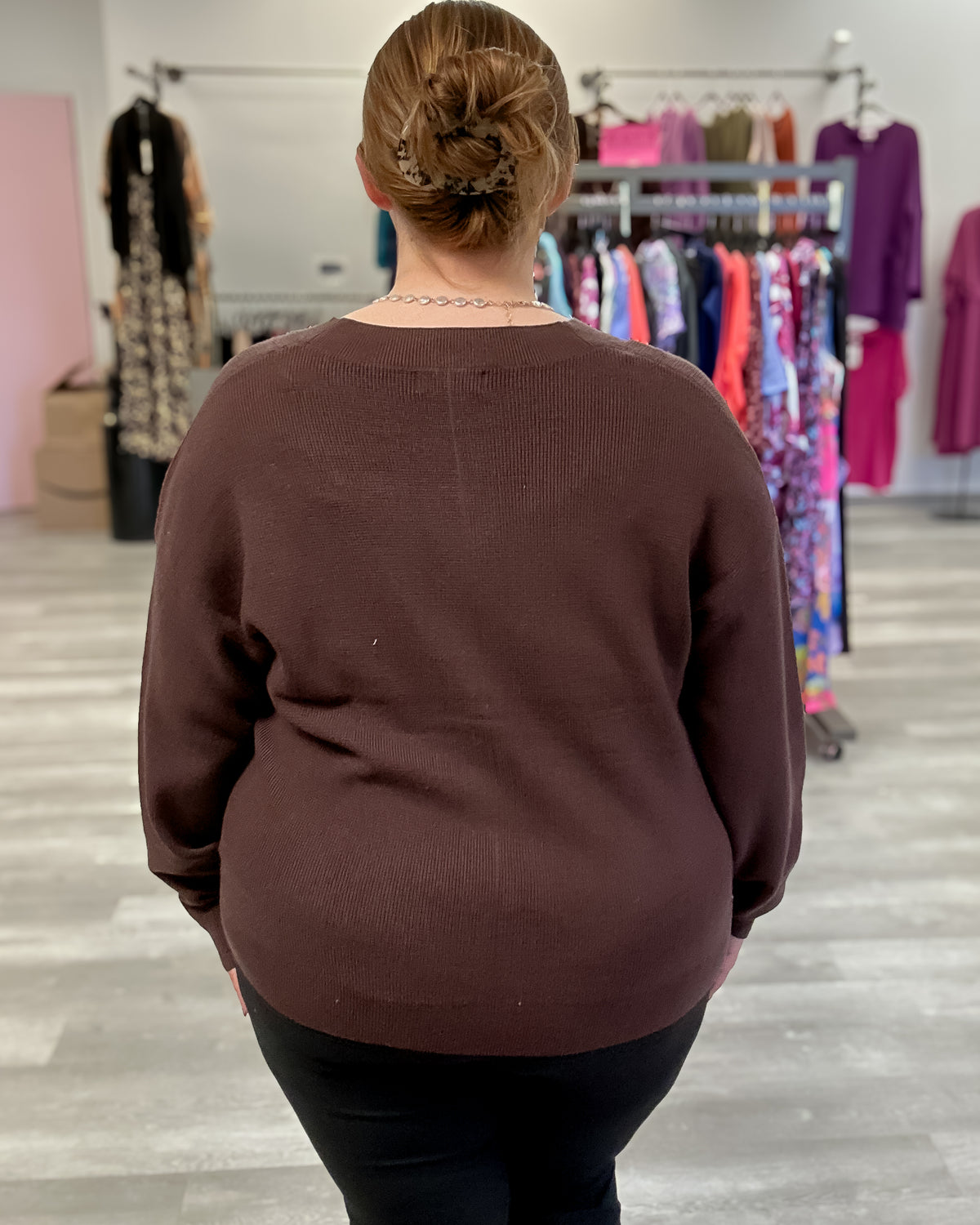 Viscose Cardigan | Mahogany