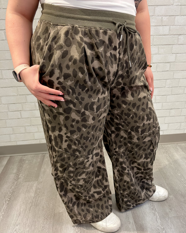 Abstract Animal Print Sweatpants