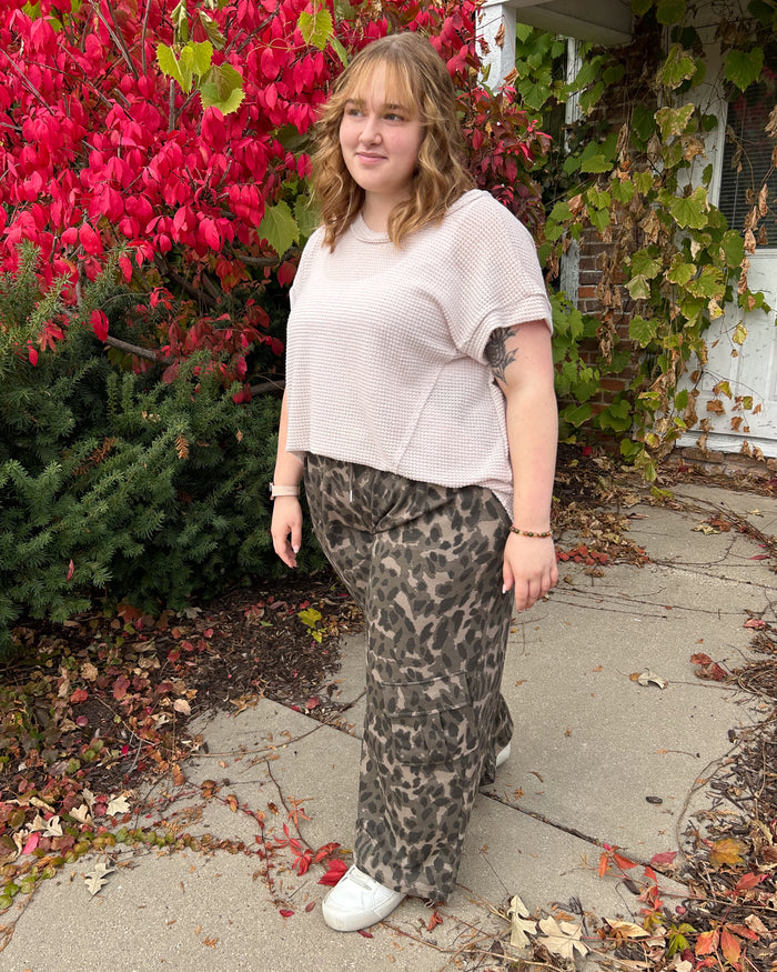 Abstract Animal Print Sweatpants