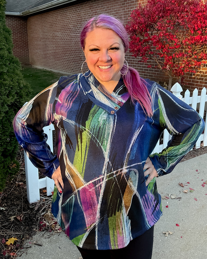 Como French Brushed Tunic Top