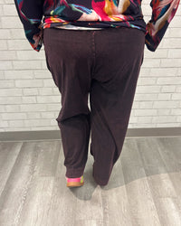 Cotton Slim Pocket Pants | Wine