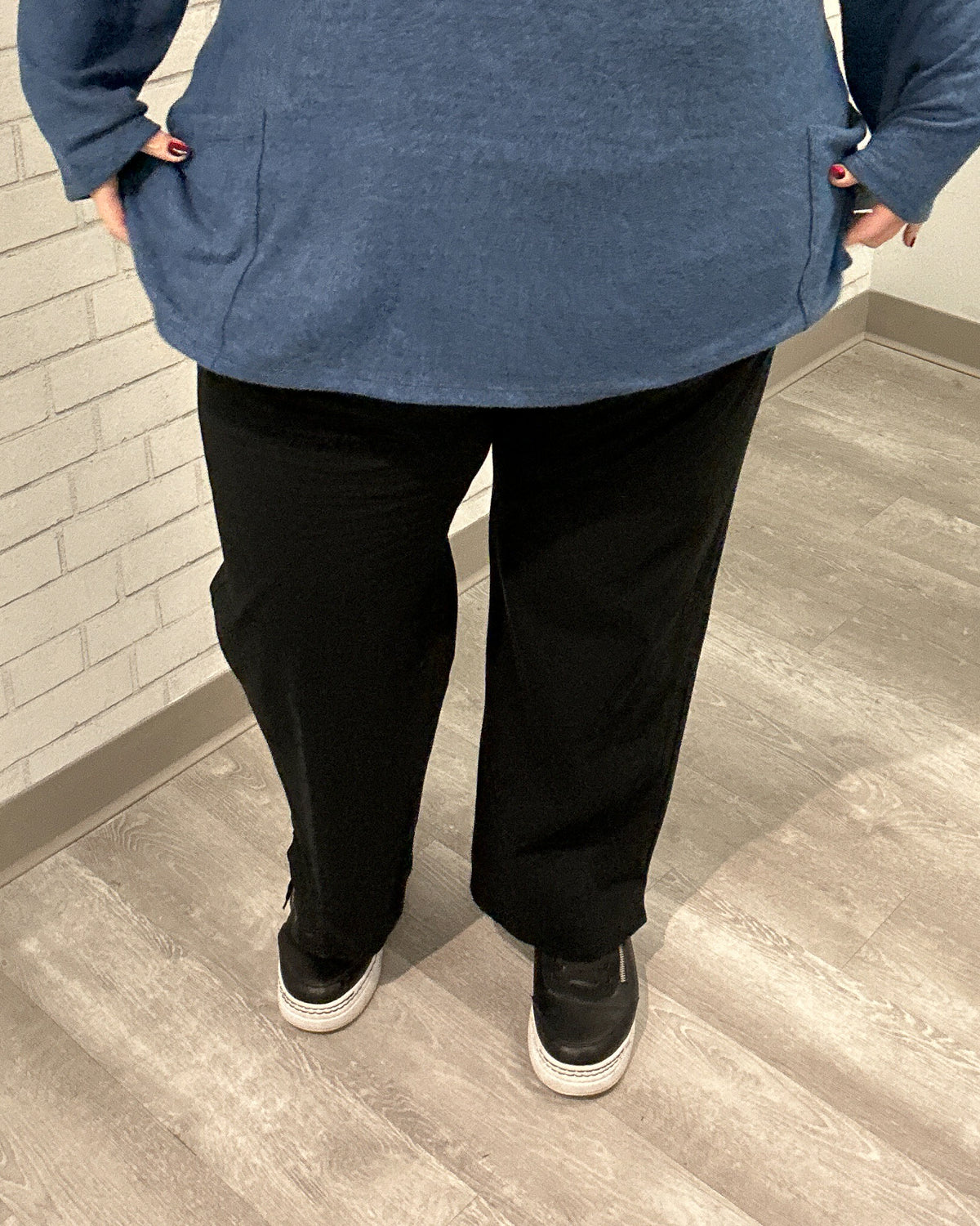 Cotton Slim Pocket Pants | Jet