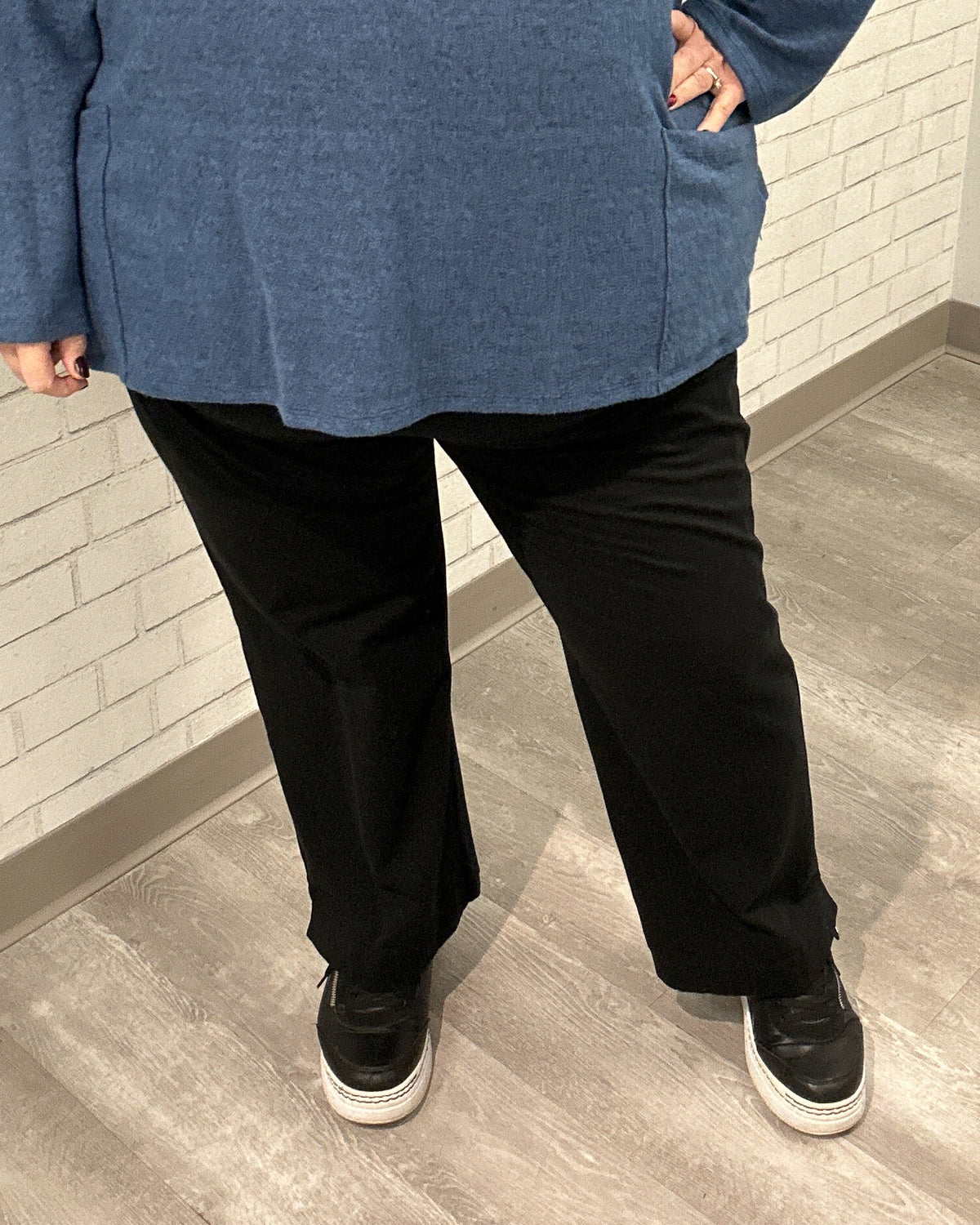 Cotton Slim Pocket Pants | Jet