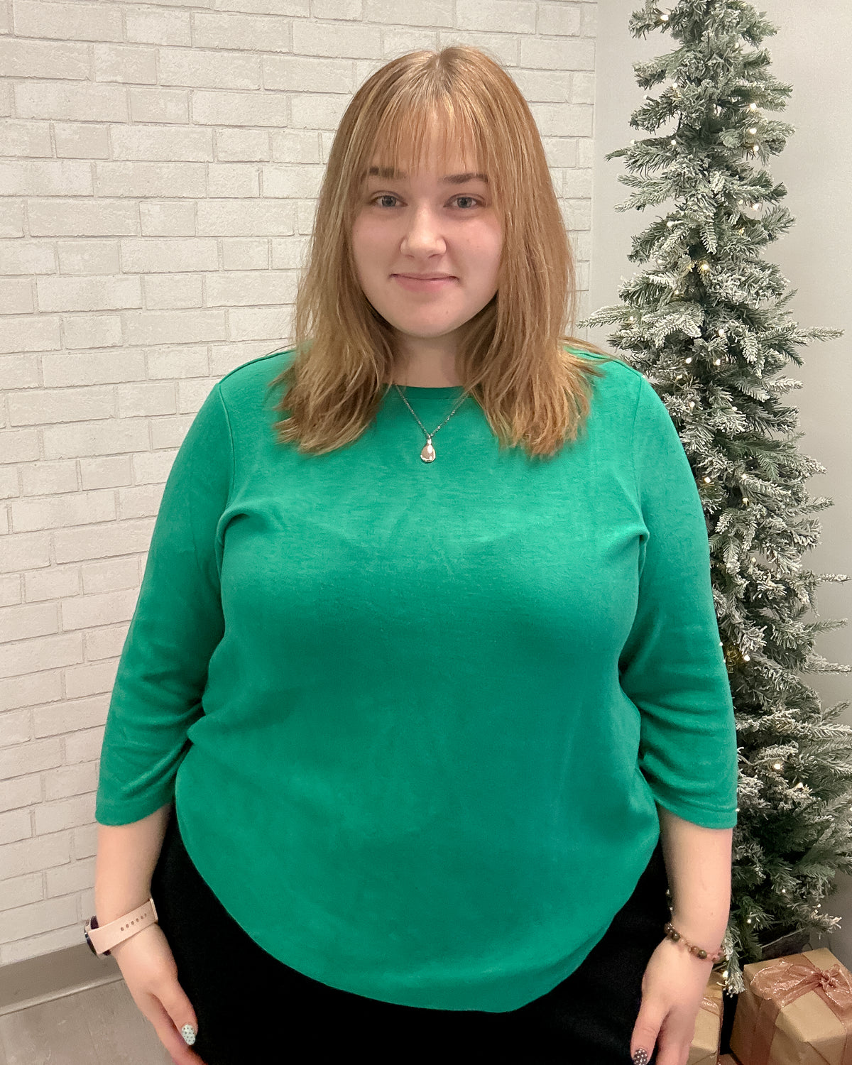 Comfort Luxe Crew Neck Tee | Malachite