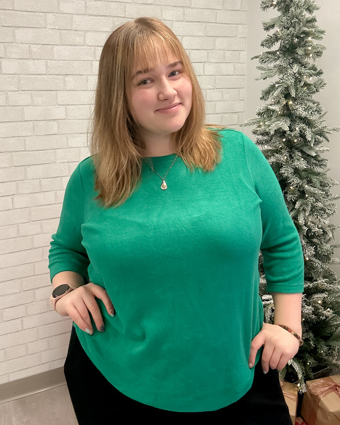 Comfort Luxe Crew Neck Tee | Malachite