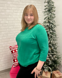 Comfort Luxe Crew Neck Tee | Malachite