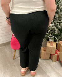 Comfort Luxe Pleated Pants | Onyx