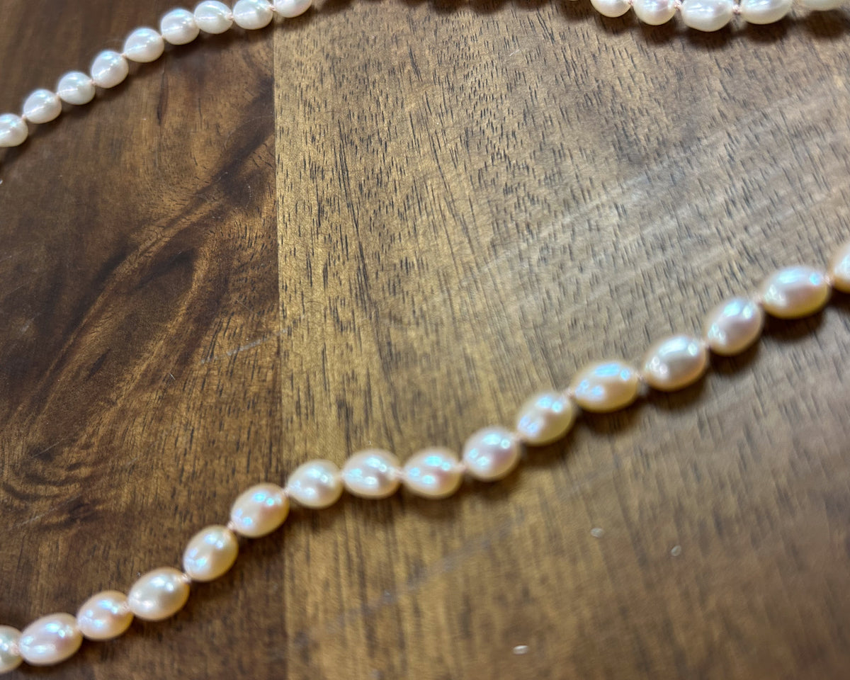 Pearl & Peach Moonstone Necklace