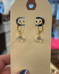 Cut Crystal Point Earrings