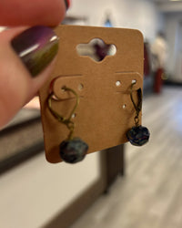 Teal Mix Faceted Drop Earrings