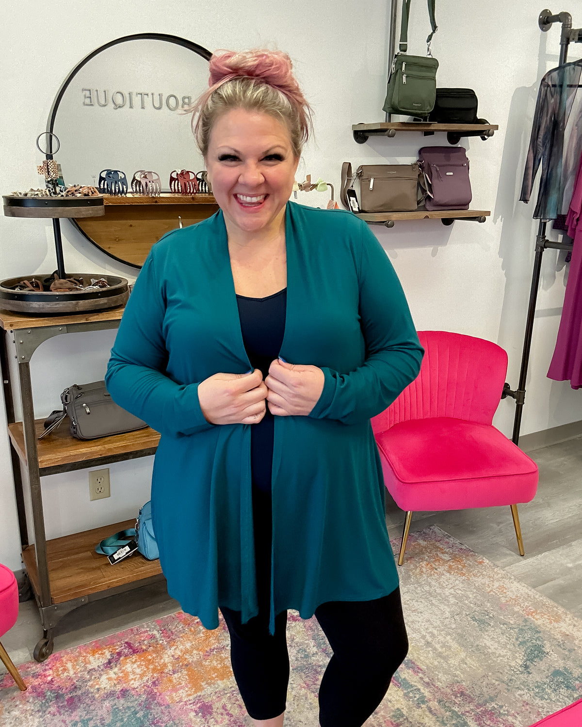 Chopra Bamboo Jacket in Teal