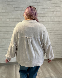 Coffee Run Knit Jacket | Oatmeal