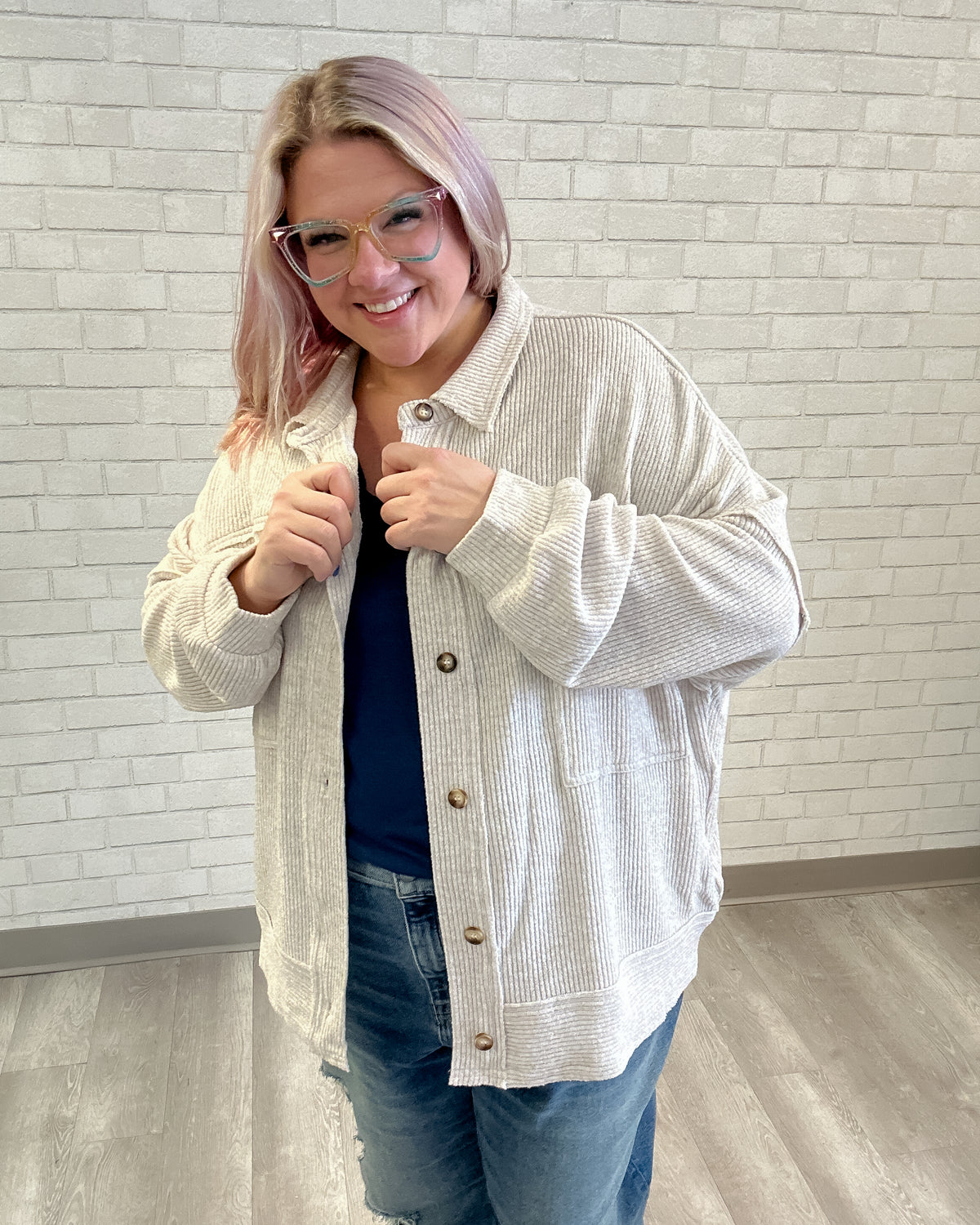 Coffee Run Knit Jacket | Oatmeal