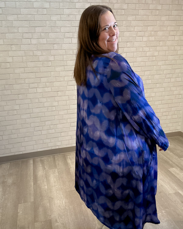 Purple Tie Dye Printed Tunic - Alembika (NWT)