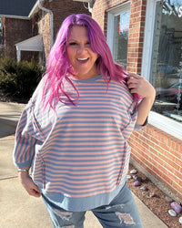 Striped Top | Blue Multi