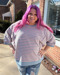 Striped Top | Blue Multi