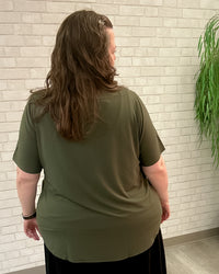 Tessa Bamboo Tee in Khaki