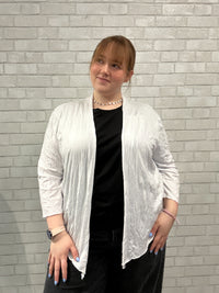 White Crinkle Cardigan - Kozan (NWT)