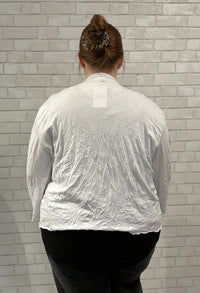 White Crinkle Cardigan - Kozan (NWT)