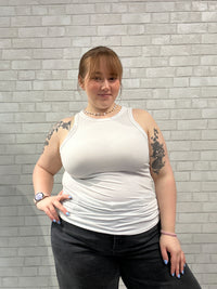White Ribbed Tank - Torrid