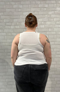 White Ribbed Tank - Torrid