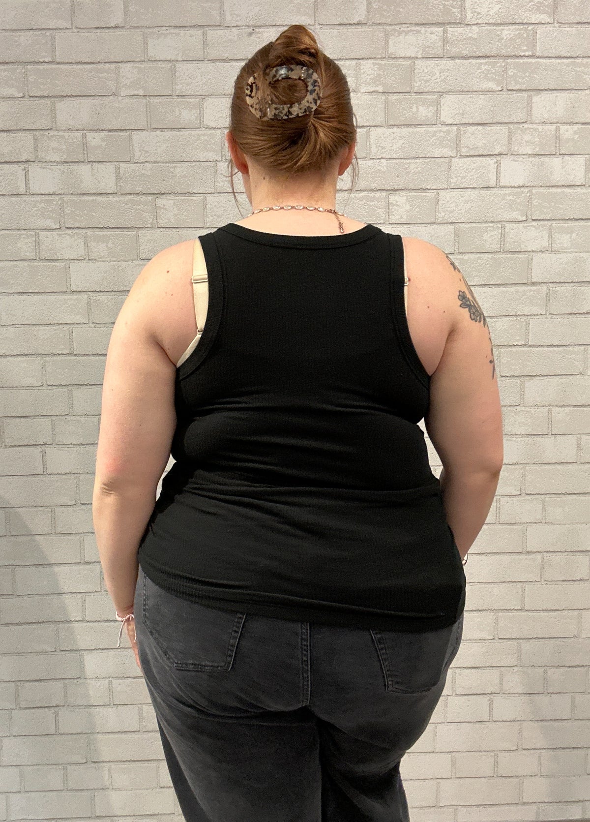 Black Ribbed Tank - Torrid