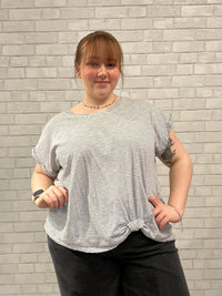 Navy/White Striped Short Sleeve Tee - Cotton Bleu