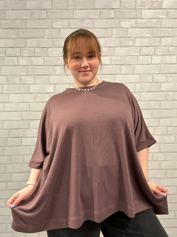 Mauve Oversized Tee - Mono B