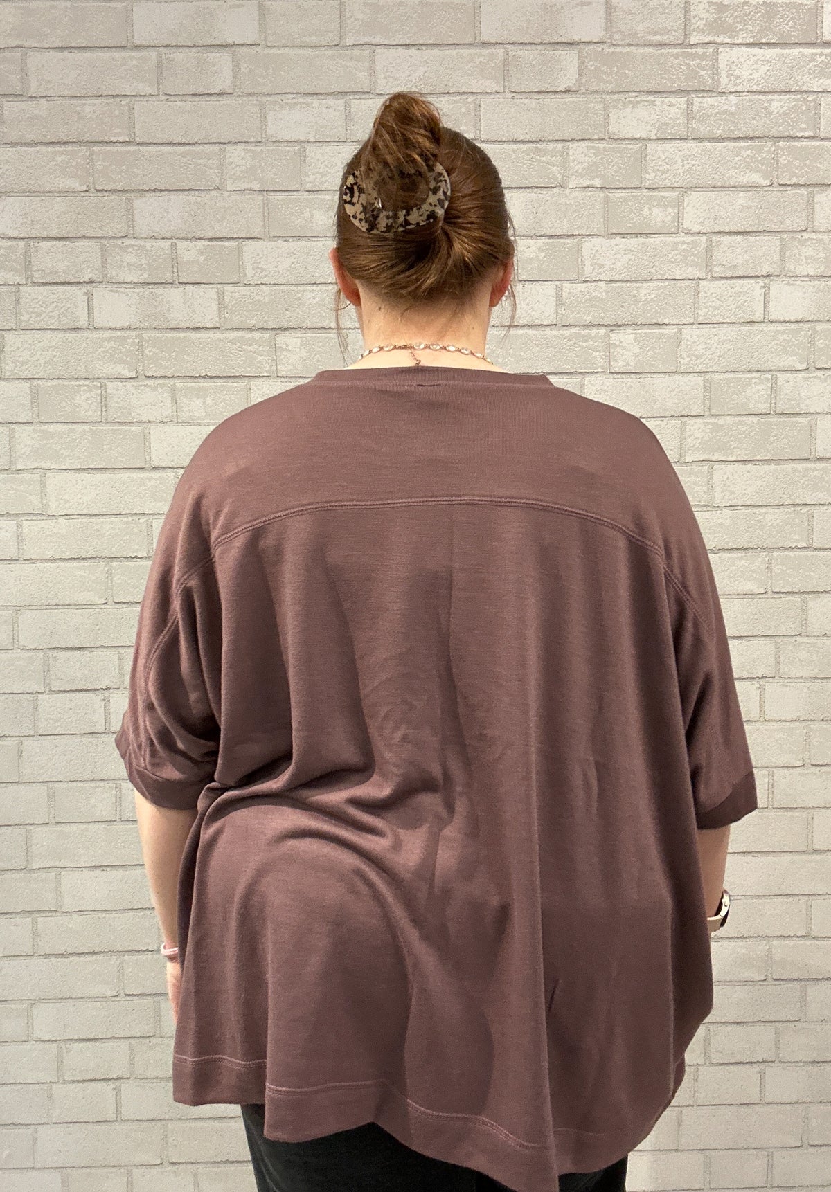 Mauve Oversized Tee - Mono B