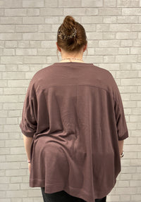 Mauve Oversized Tee - Mono B