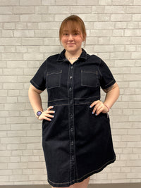 Dark Wash Denim Dress - Liz Claiborne