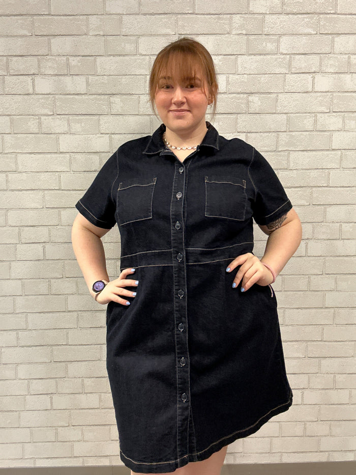 Dark Wash Denim Dress - Liz Claiborne