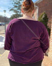 Tortus Cotton Gauze Cowl Neck | Amethyst