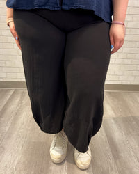 Savannah Cotton Gauze Pants | Black