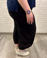 Savannah Cotton Gauze Pants | Black