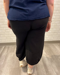 Savannah Cotton Gauze Pants | Black